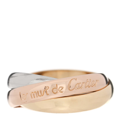 Cartier 18K Pink Yellow White Gold Classic Les Must De Cartier Trinity Ring 50 5.25 1 of 4
