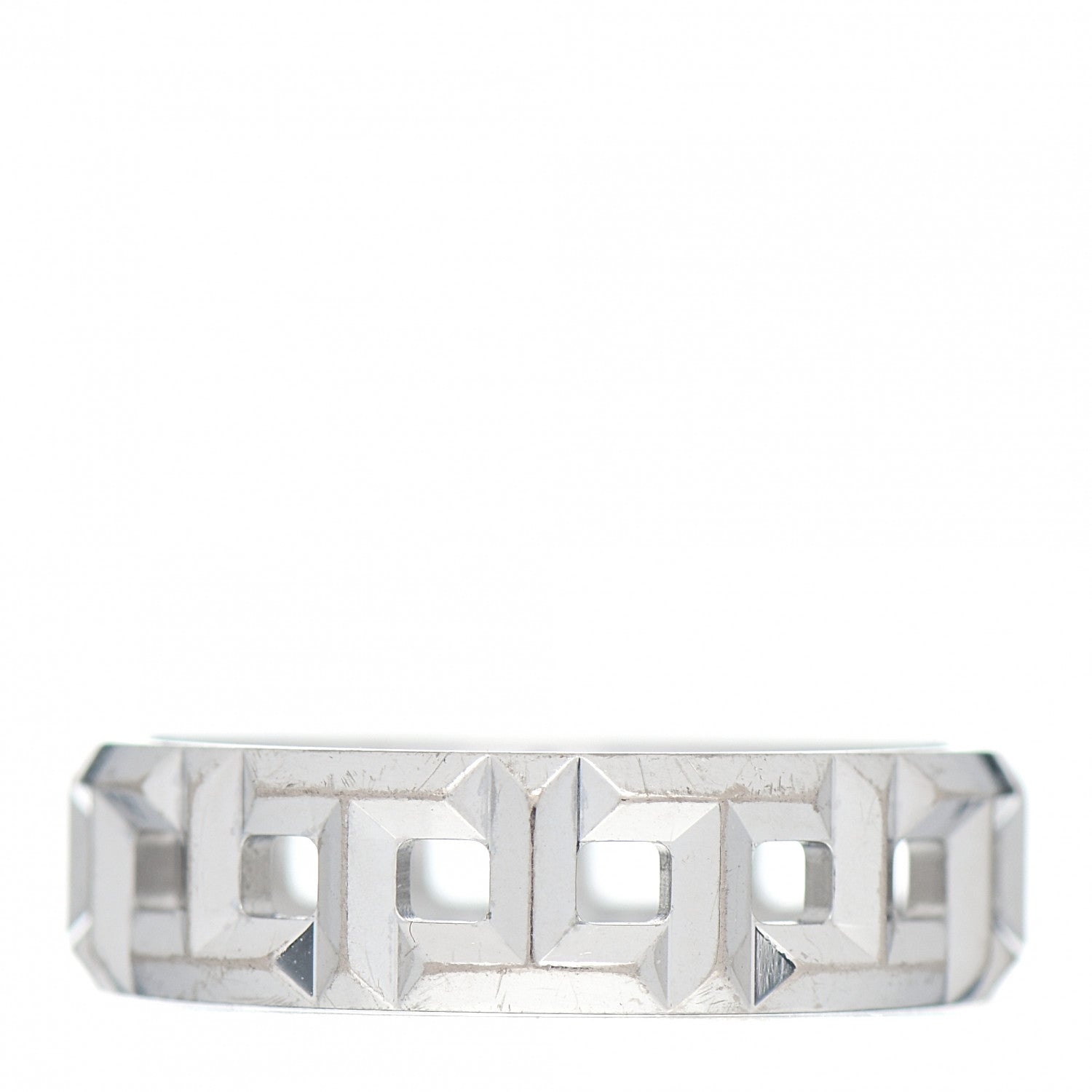 Tiffany 18K White Gold T True Wide Ring 56 7.5 3 of 5