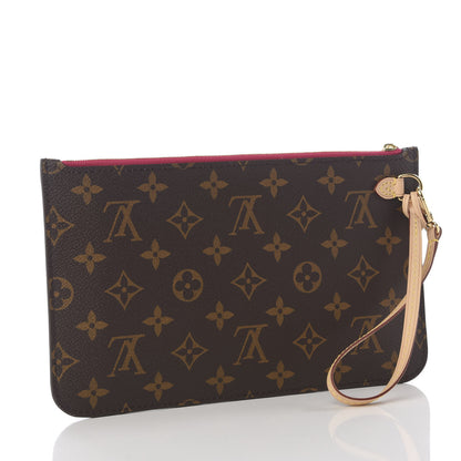 Louis Vuitton Monogram Neverfull MM GM Pochette Pivoine 2 of 9