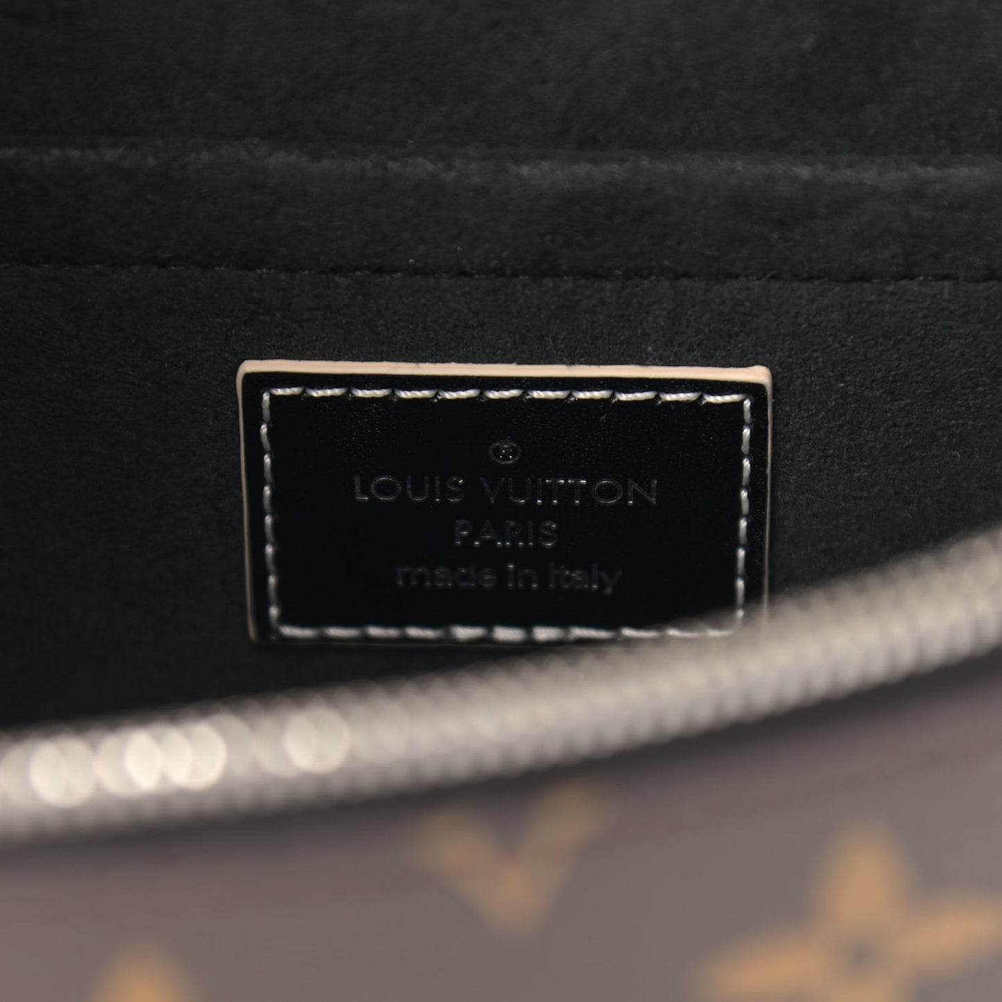 Calfskin Monogram Chain It Bag PM Black
