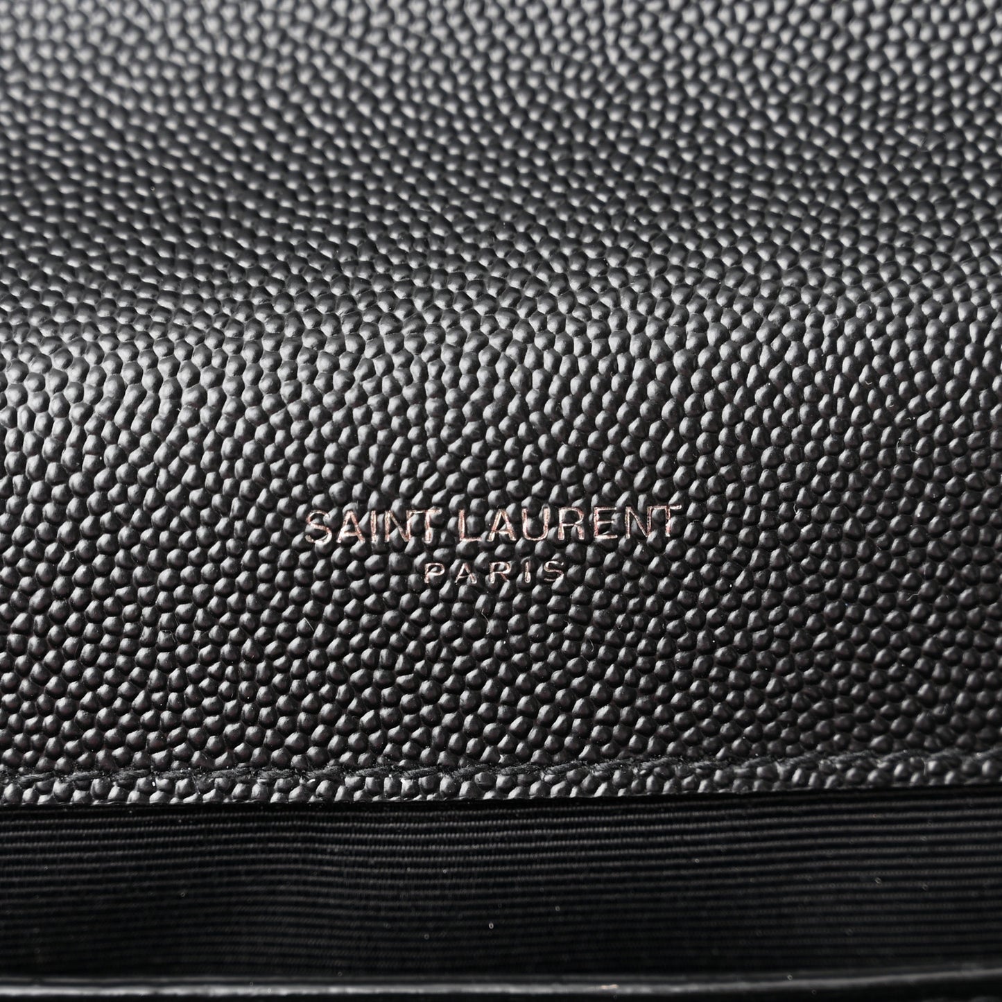 Grain De Poudre Textured Mixed Matelasse Triquilt Medium Monogram Satchel Black