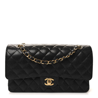Chanel Caviar Quilted Medium Double Flap Black 1 of 12