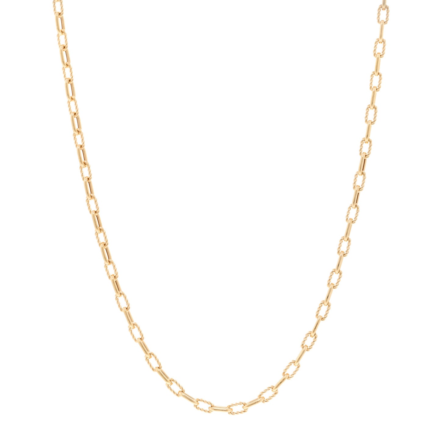 18K Yellow Gold 3mm Madison Chain Necklace