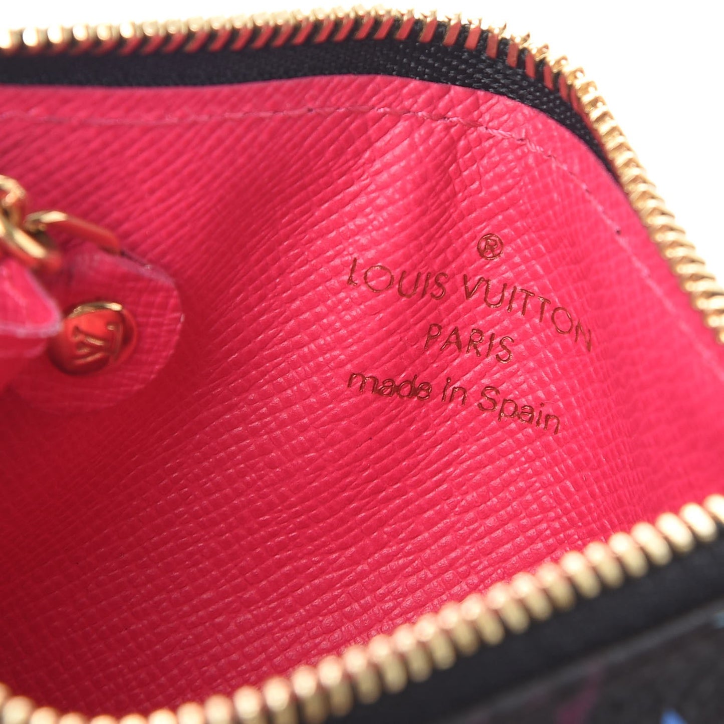 Monogram Multicolor Key Pouch Black Grenade
