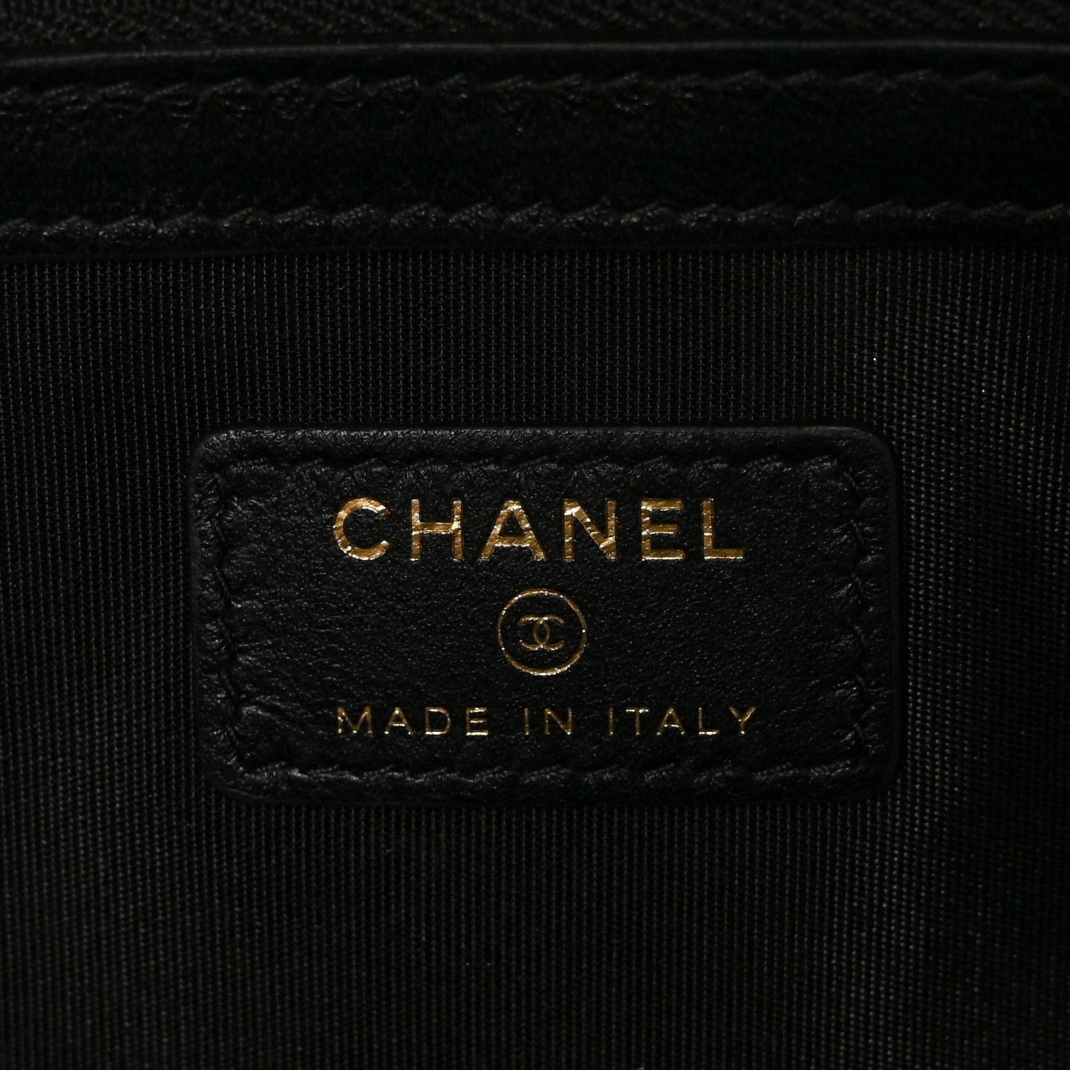 Chanel Tweed PVC Lambskin Large Pouch Black 6 of 9