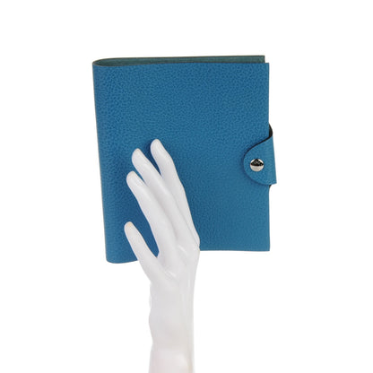 Hermes Togo Ulysse PM Notebook Cover Blue Jean 2 of 7
