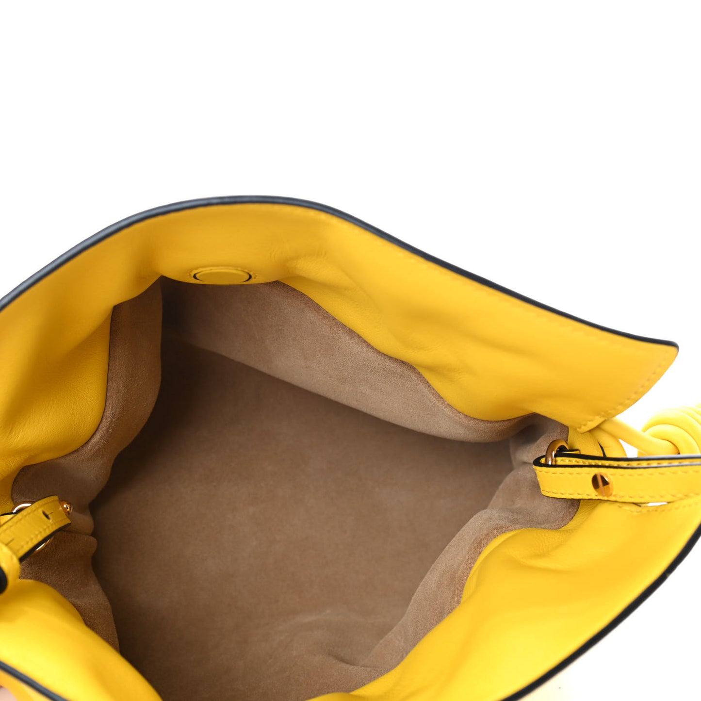 Calfskin Mini Flamenco Knot Bag Yellow