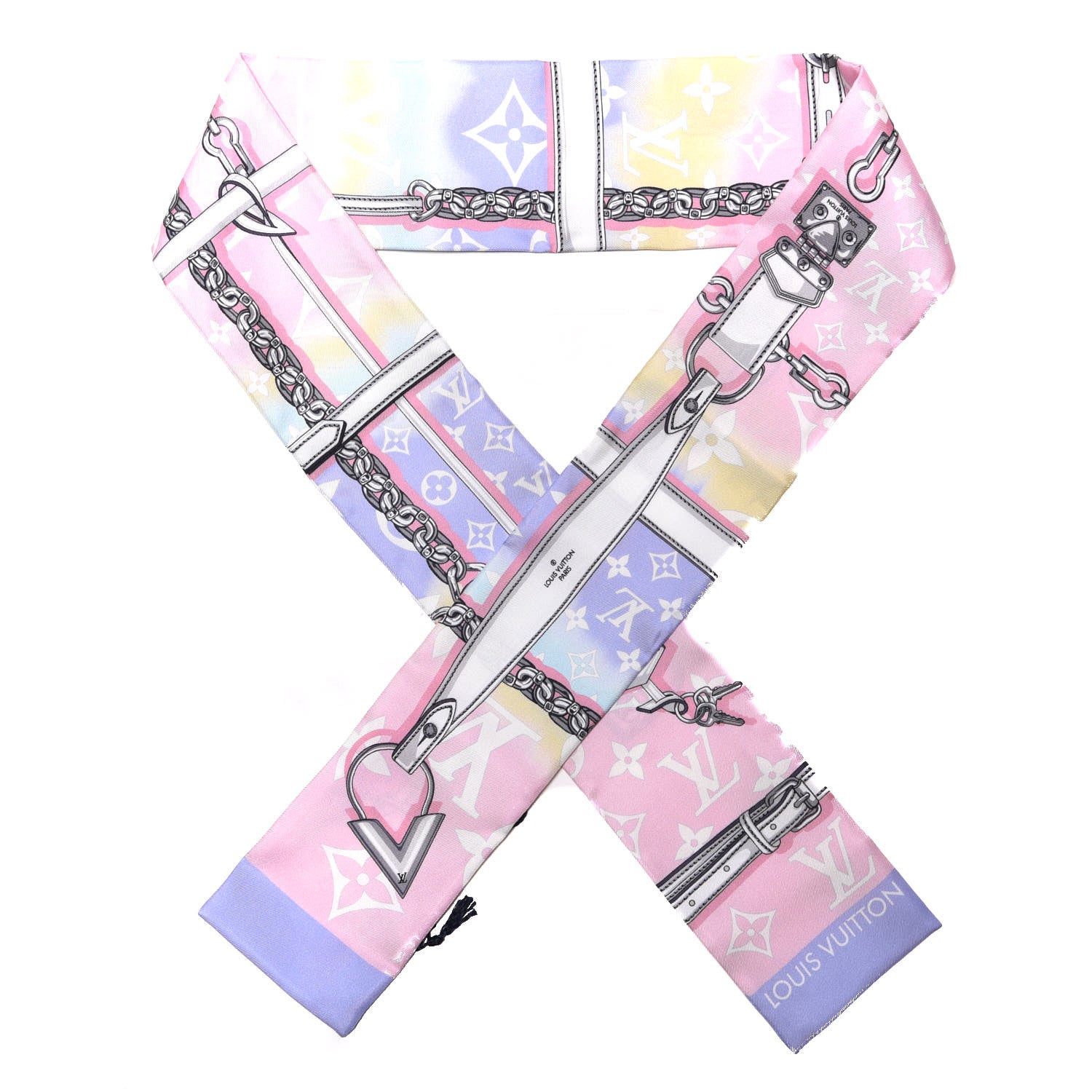 Louis Vuitton Silk Monogram Escale Confidential Bandeau Pink 1 of 4