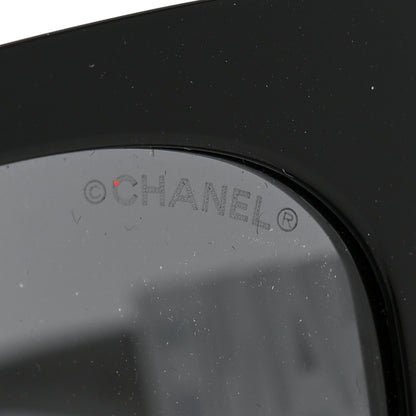 Chanel Acetate Strass Square Sunglasses 5422-B-A Black White 7 of 8