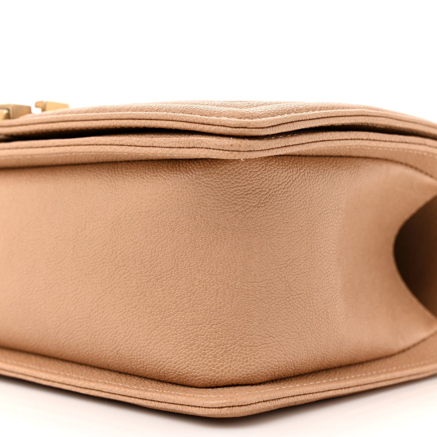 Chanel Caviar Quilted Medium Boy Flap Beige 10 of 12