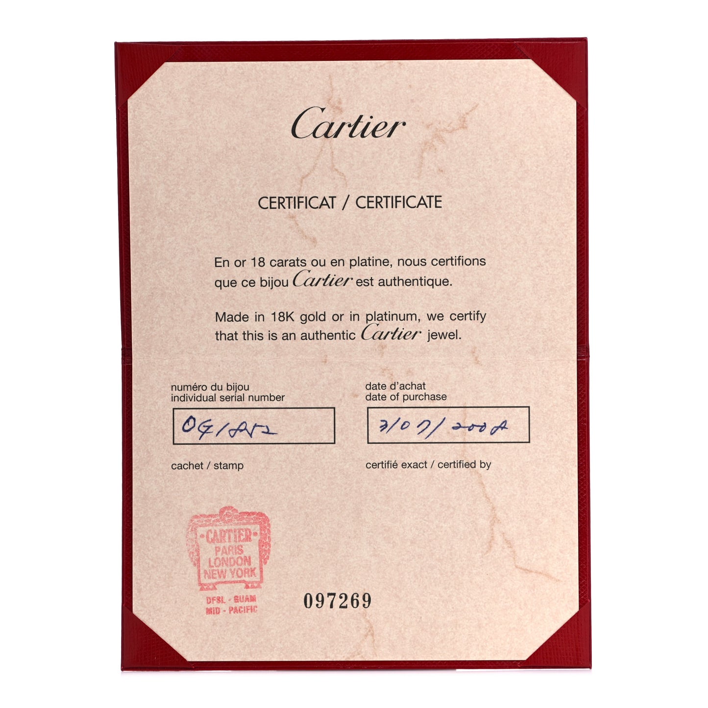 18K Pink Gold Diamond Caresse D'Orchidees Par Cartier Ring 48 4.5