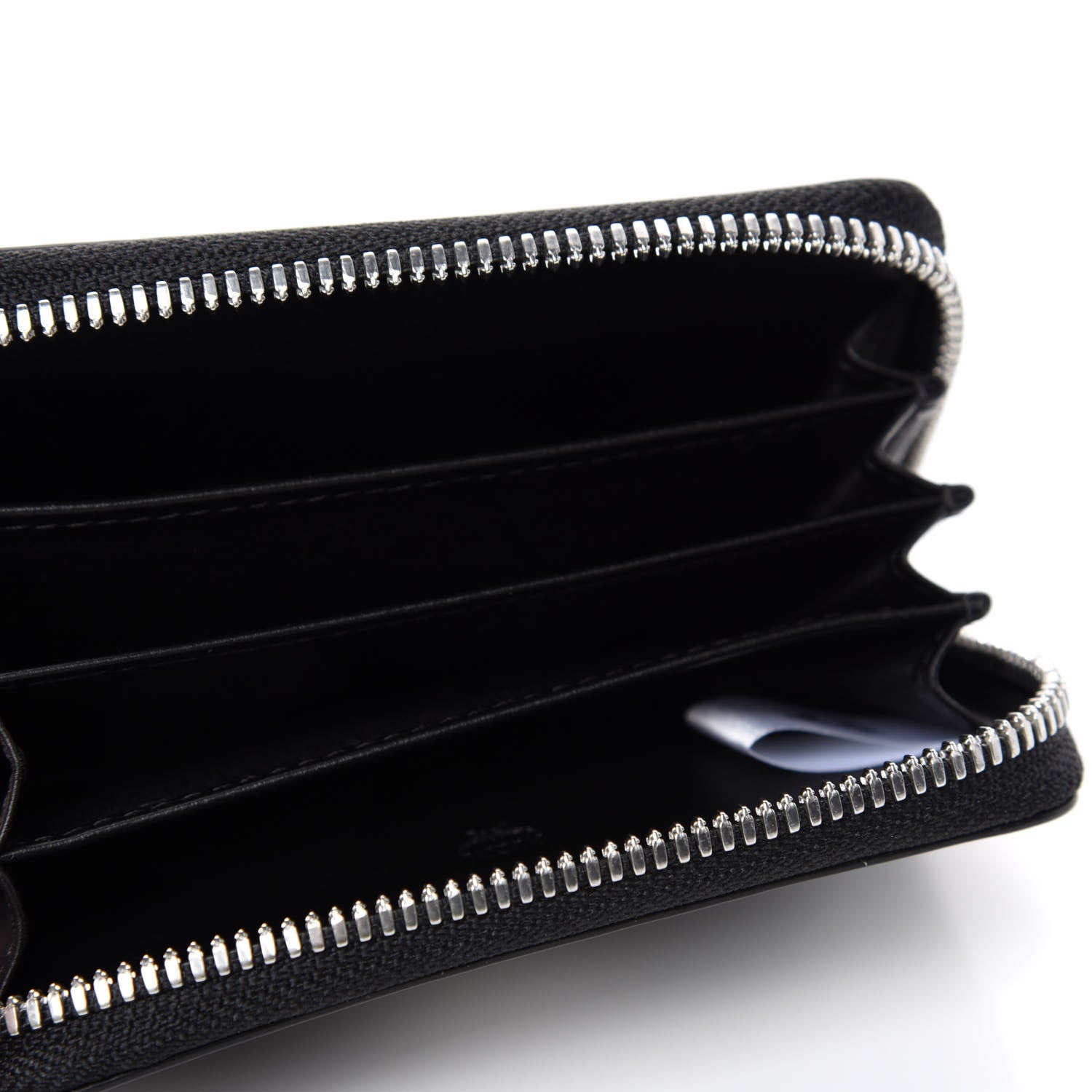 MCM Calfskin Mini Pop Rabbit Zipped Card Wallet Black 5 of 9