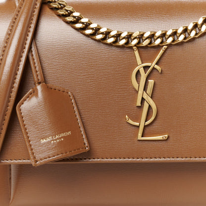 Saint Laurent Smooth Calfskin Medium Monogram Sunset Satchel Satchel Fox 9 of 11