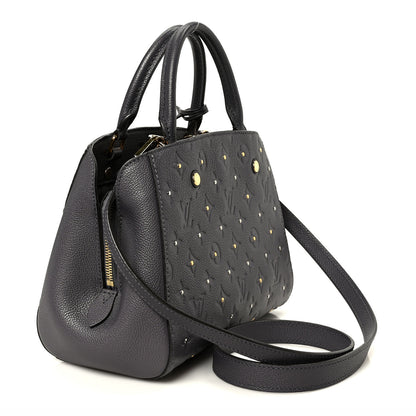 Louis Vuitton Empreinte Studded Montaigne BB Gris Silver 3 of 13