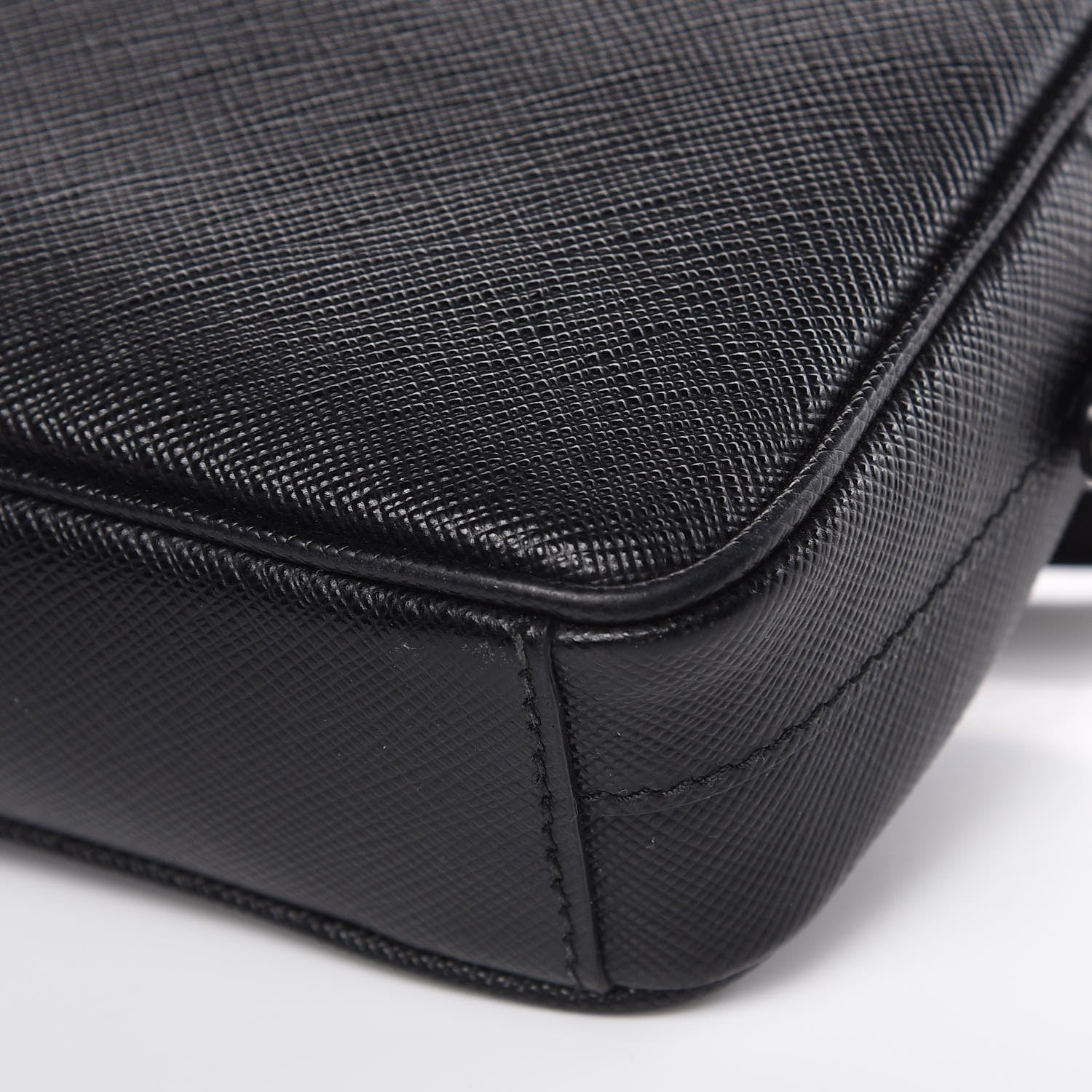 Prada Saffiano Mini Camera Crossbody Bag Black 9 of 11