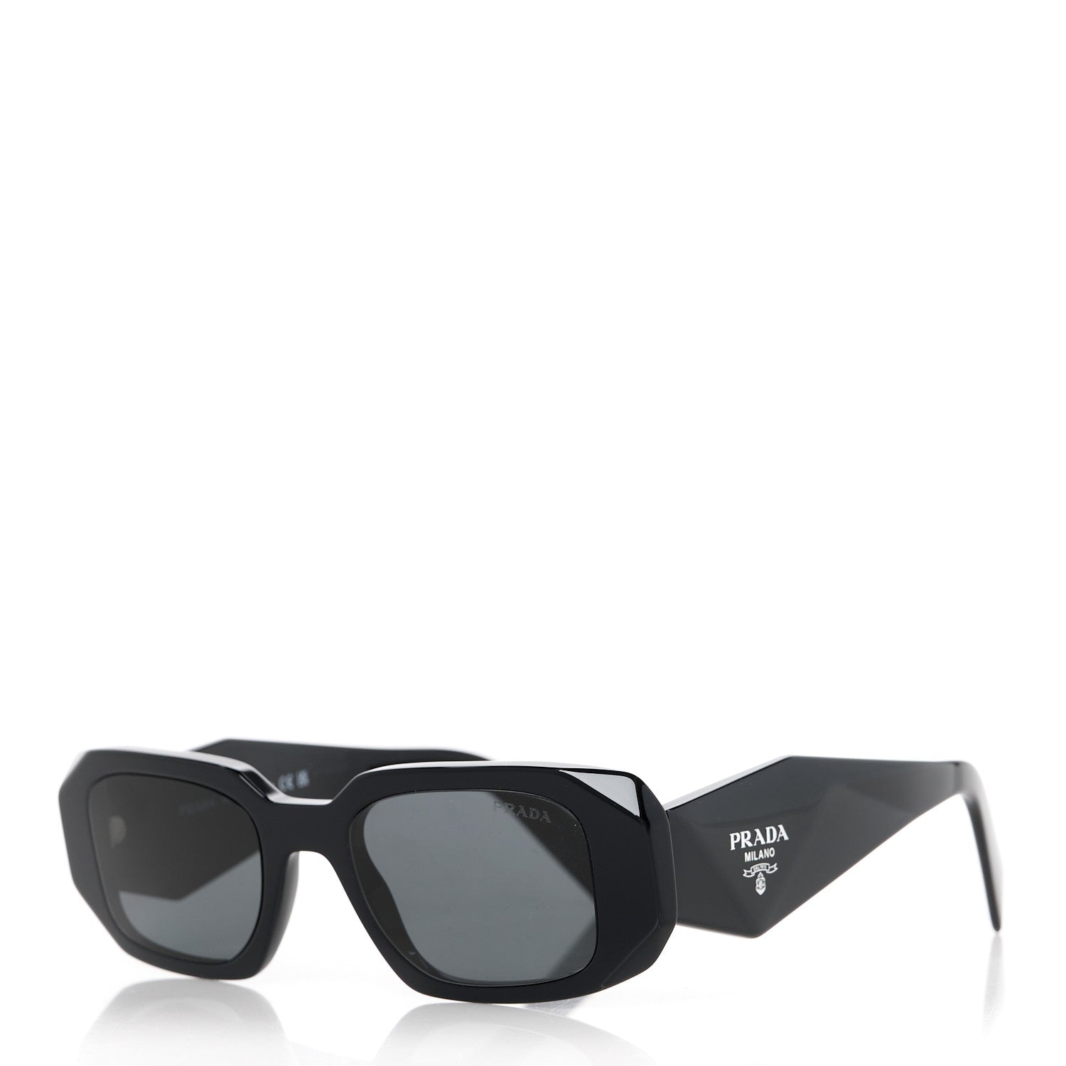 Prada Acetate Symbole Sunglasses SPR 17W Black 1 of 8