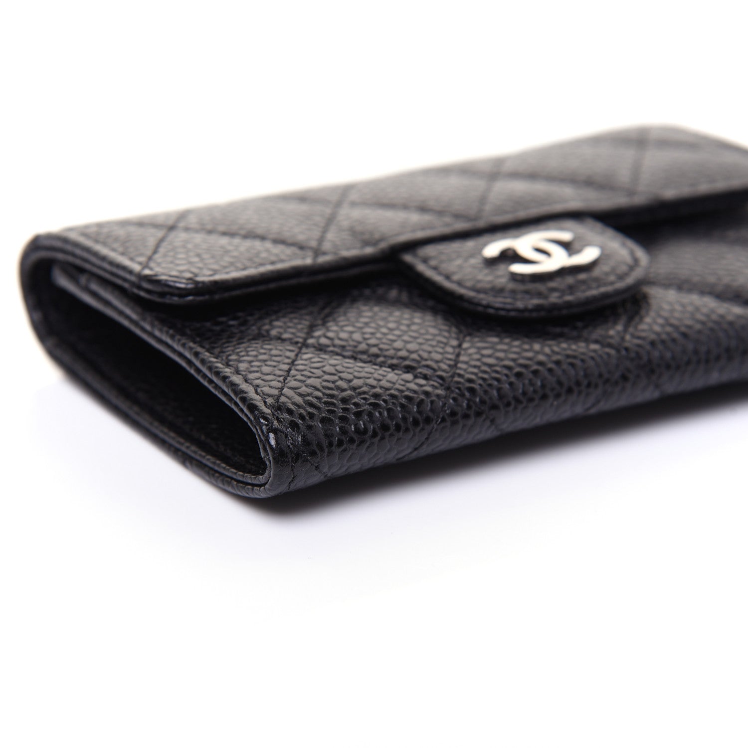 Chanel Caviar Quilted Flap Card Holder Black 6 of 11