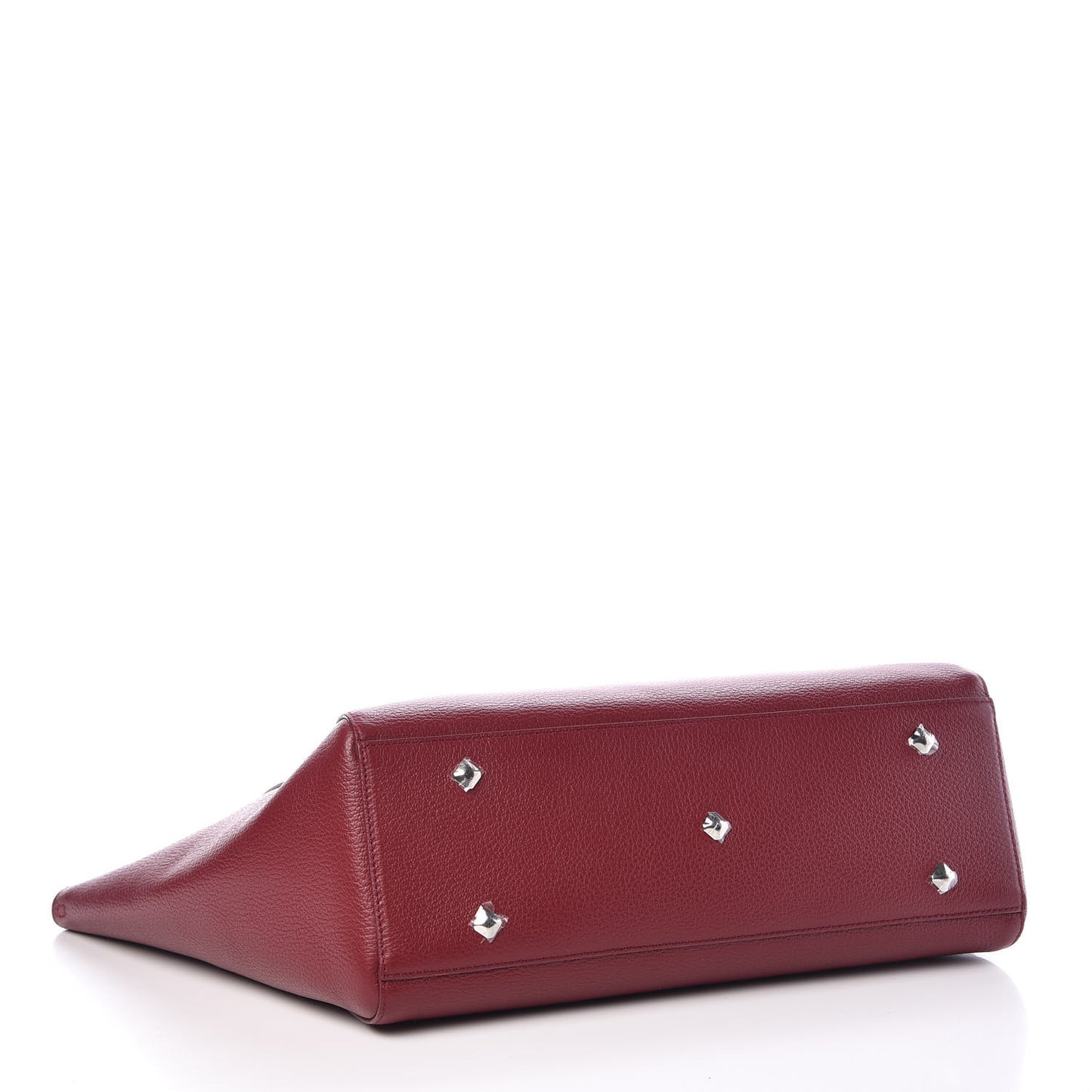 Grained Calfskin Medium Reversible Wandel Tote Ruby Tan