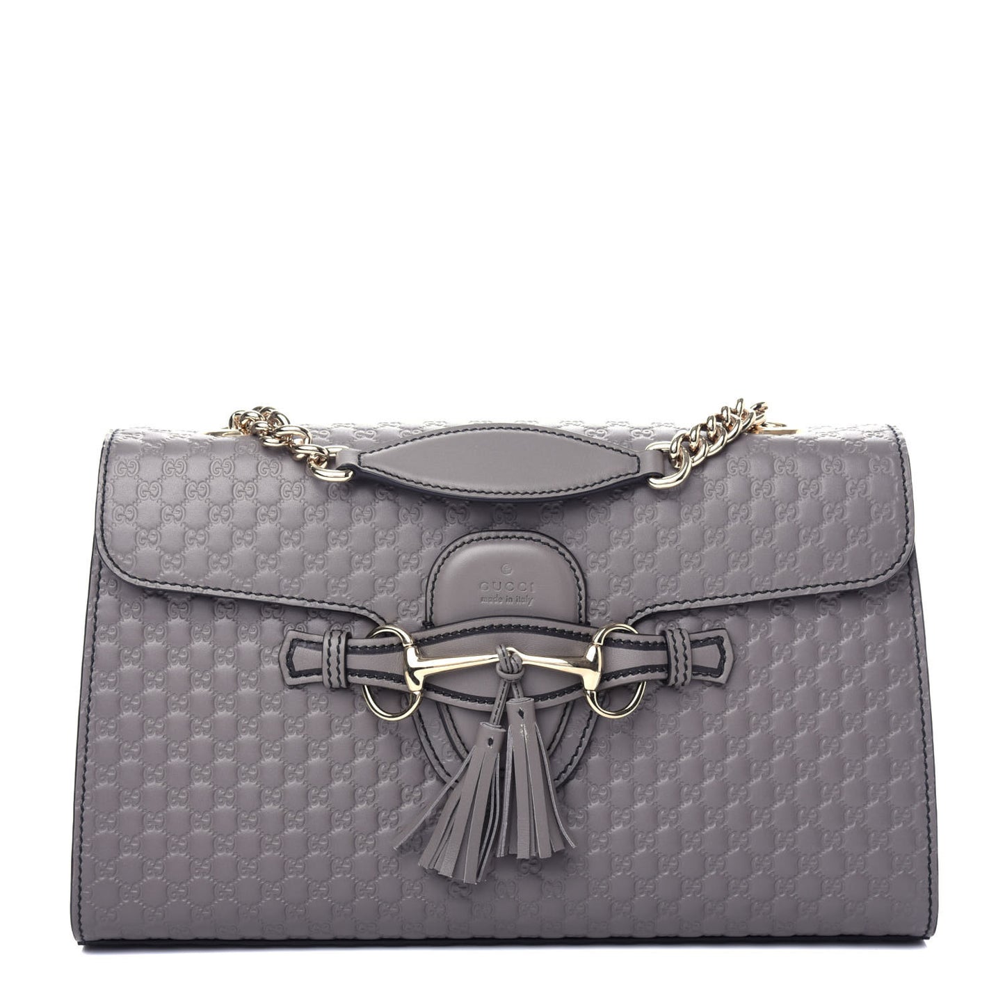 Soft Microguccissima Medium Emily Chain Shoulder Bag Loess