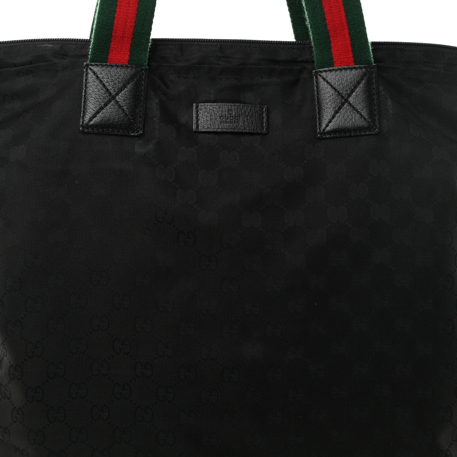Gucci GG Monogram Large Web Handle Vertical Tote Black 8 of 11