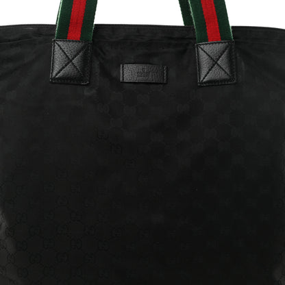 Gucci GG Monogram Large Web Handle Vertical Tote Black 8 of 11