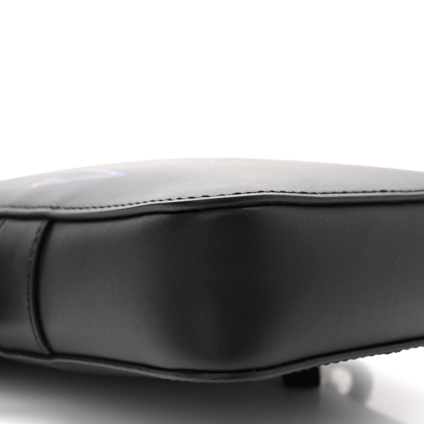 Calfskin VLTN Neon Messenger Bag Black