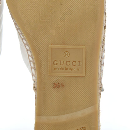 Gucci Nappa Matelasse GG Marmont Espadrille Slippers 36.5 Great White 7 of 12