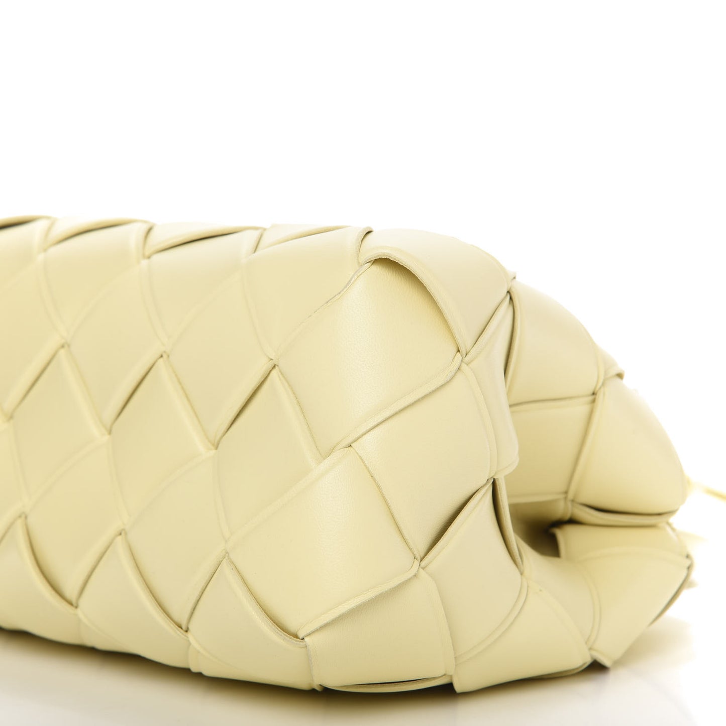 Nappa Maxi Intrecciato Grasp Top Handle Bag Ice Cream