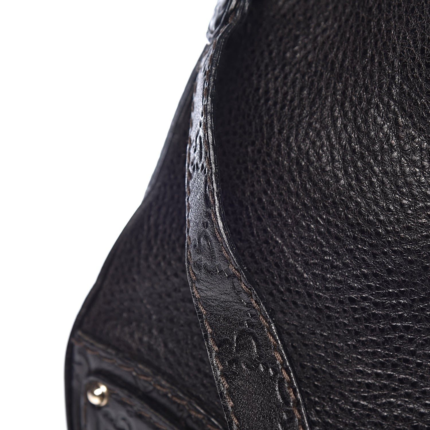 Gucci Calfskin Large Indy Top Handle Hobo Black 10 of 15