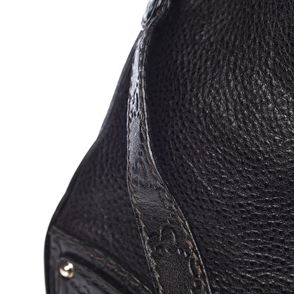 Gucci Calfskin Large Indy Top Handle Hobo Black 10 of 15
