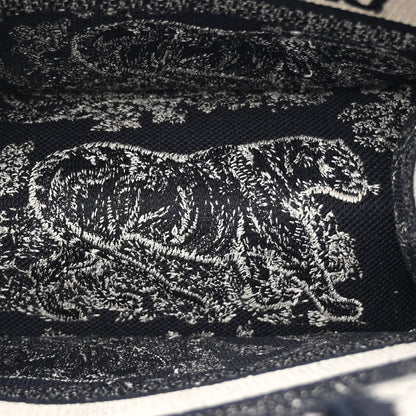 Christian Dior Canvas Embroidered Small Dioriviera Toile De Jouy Book Tote Blue 5 of 14