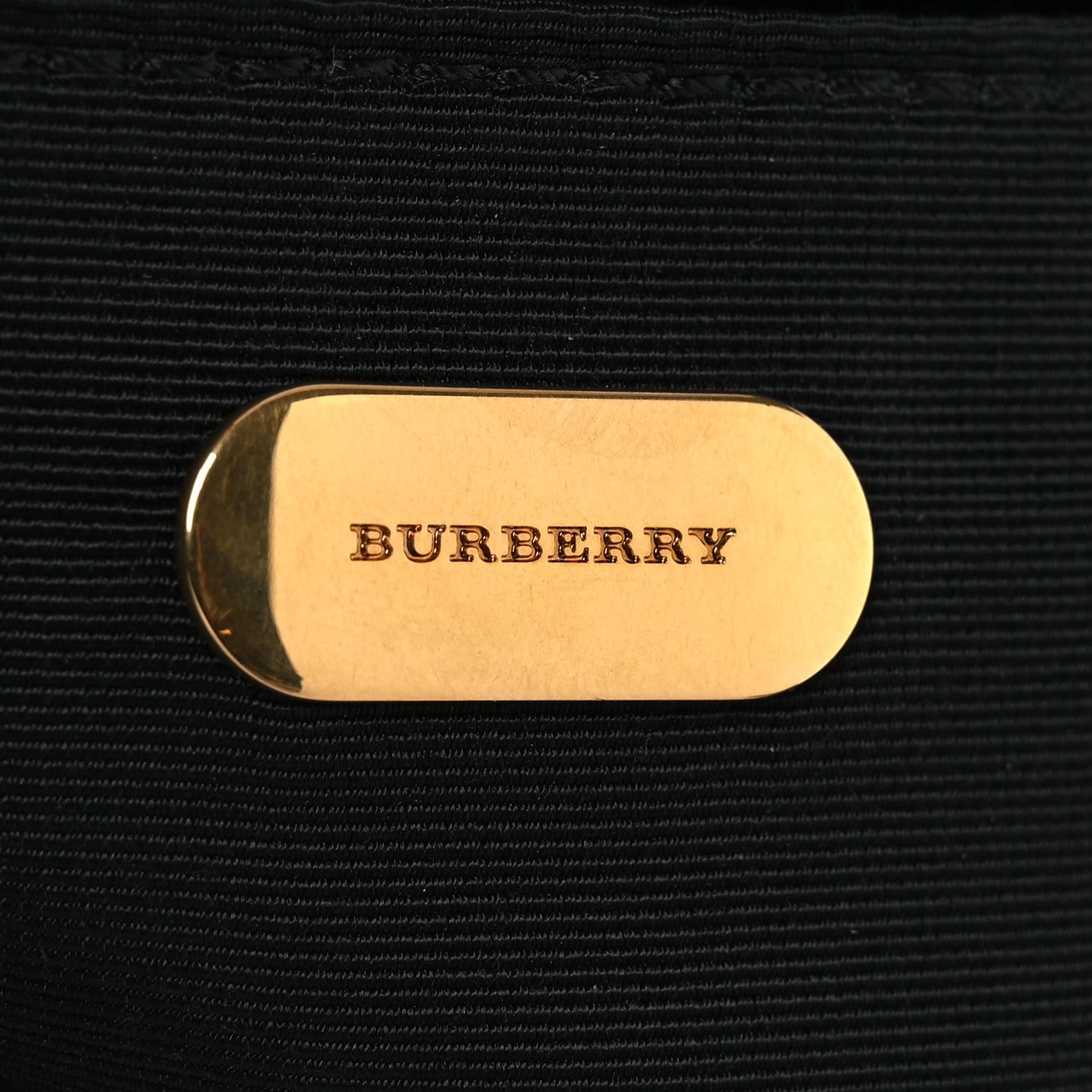 Burberry Grained Calfskin Pin Clutch Black 6 of 12
