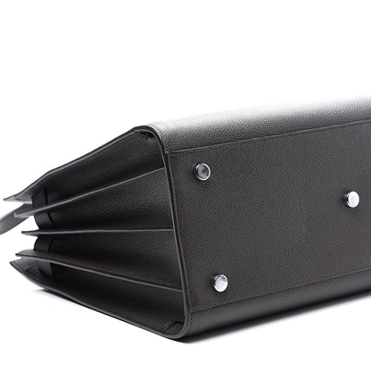 Saint Laurent Grained Calfskin Small Sac De Jour Coal 7 of 13