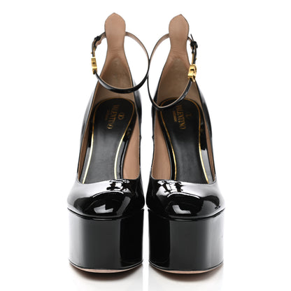 Valentino Garavani Patent Tan-Go 55/155mm Platform Pumps 40.5 Black 2 of 8