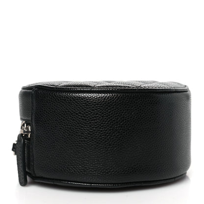 Chanel Caviar Quilted Round Clutch With Chain Black 4 of 9
