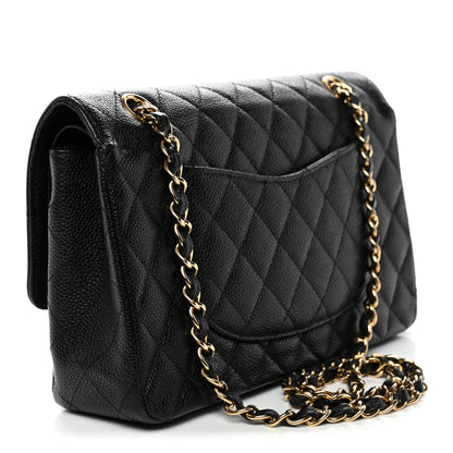 Chanel Caviar Quilted Medium Double Flap Black 3 of 13