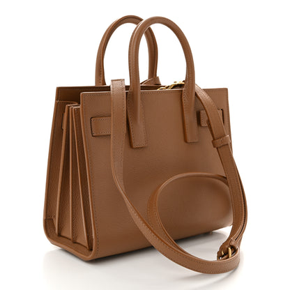 Saint Laurent Grained Calfskin Nano Sac De Jour Cinnamon 3 of 10