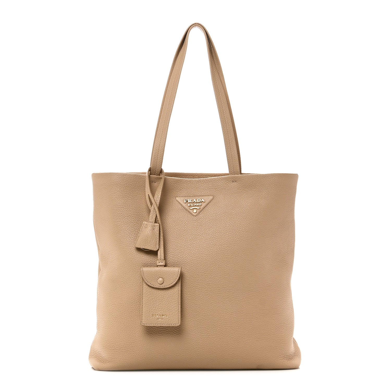 Prada Vitello Daino Soft Large Tote Bag Sabbia 1 of 9