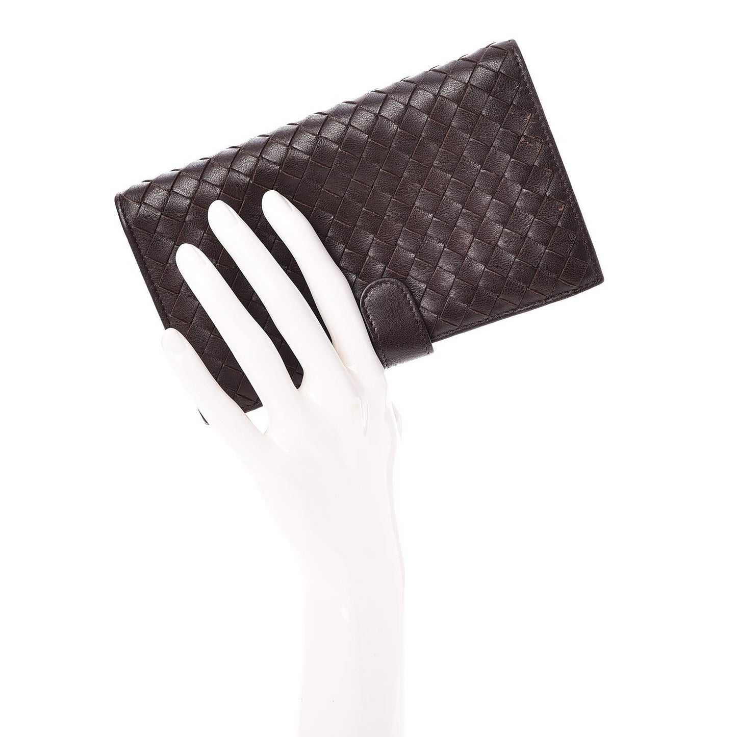 Nappa Intrecciato Continental Wallet Ebano