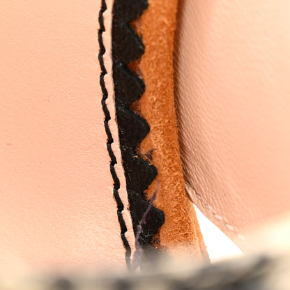 Gucci Malaga Kid Suede Snakeskin Interlocking G Studs 155mm Platform Sandals 40.5 Beige Cognac 10 of 13