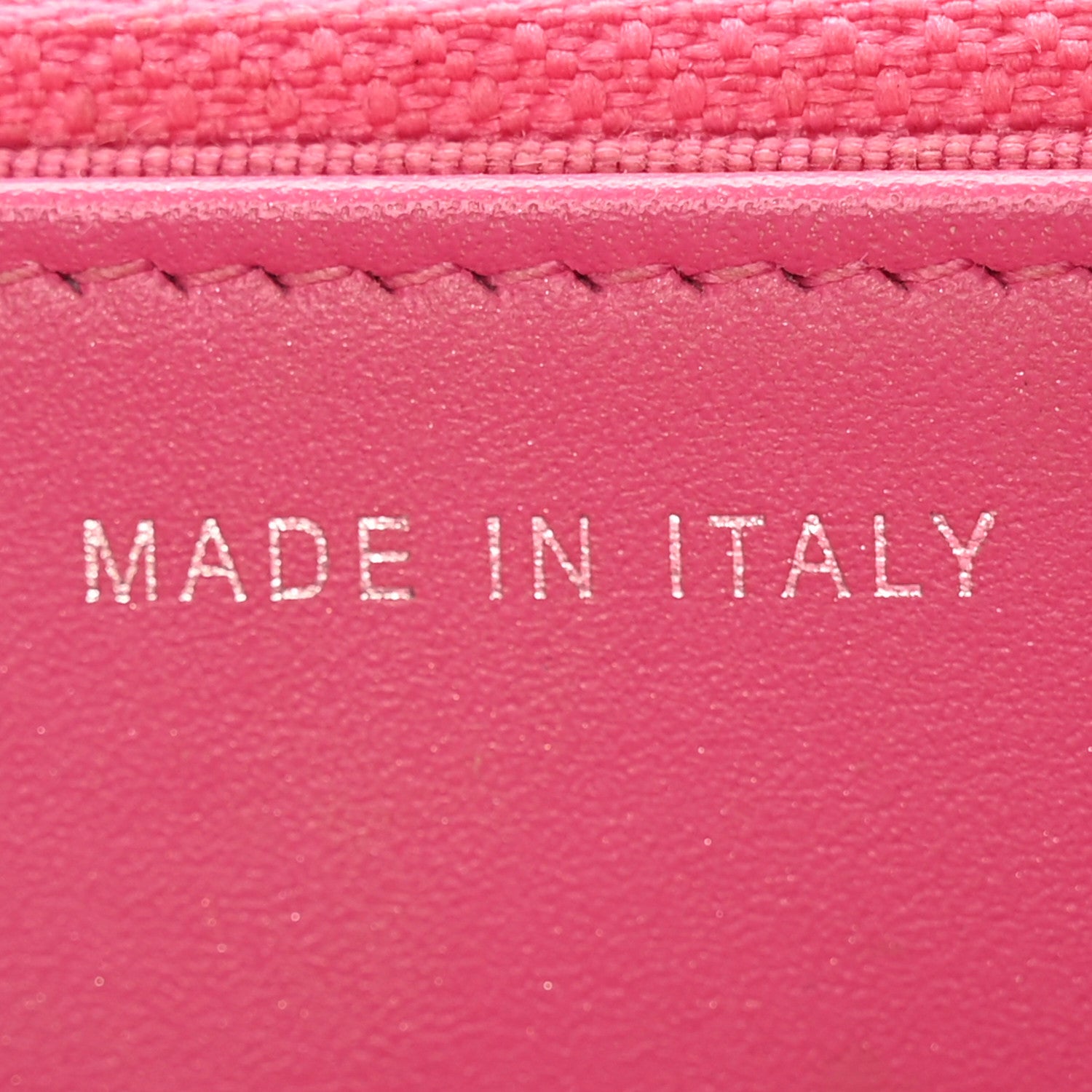 Chanel Caviar Quilted Wallet on Chain WOC Fuchsia 7 of 11