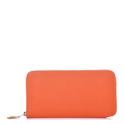 Hermes Epsom Silk'In Wallet Feu Mangue 1 of 8