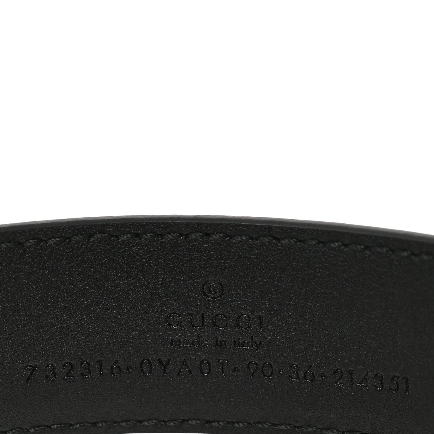 Gucci Calfskin Belt 90 36 Black 5 of 5