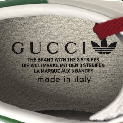 Gucci X ADIDAS Suede Madeira Gazelle Wedge Sneakers 40.5 Oatmeal White New Shamarock Hibiscus Red 9 of 10