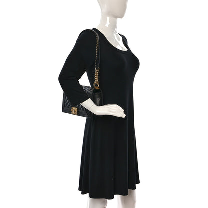 Chanel Caviar Quilted Medium Boy Flap Black 2 of 9