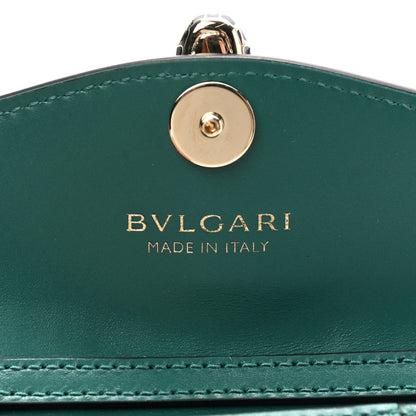Bulgari Calfskin Serpenti Forever Miniature Bag Charm Emerald Green 6 of 8