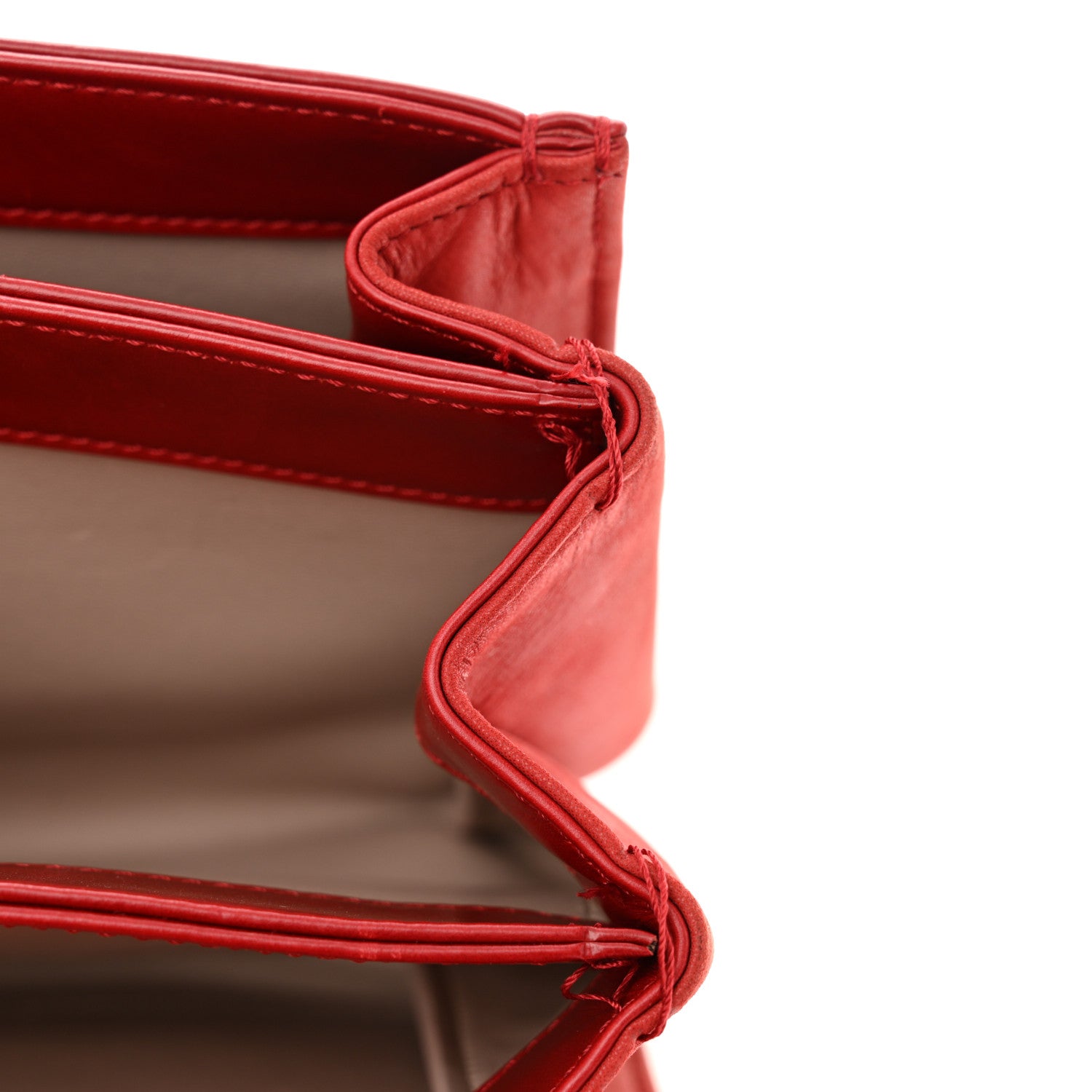 Chanel Iridescent Calfskin Quilted Small Straight Lined Flap Red 13 of 13