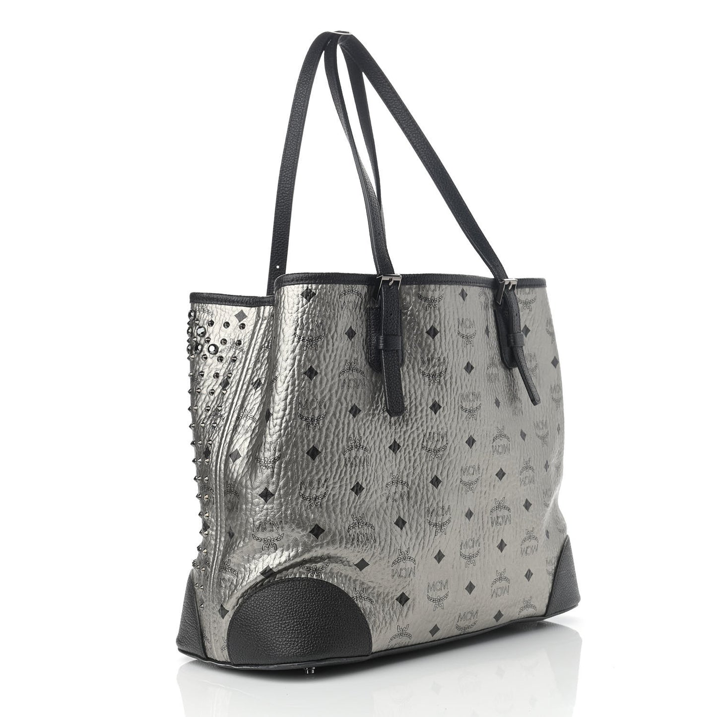 Visetos Swarovski Crystal Shopper Tote Silver