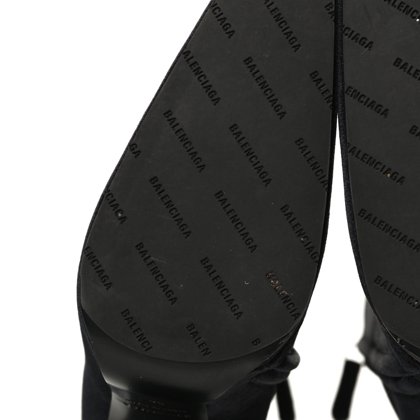 Smooth Velvet Ankle Boots 39 Black