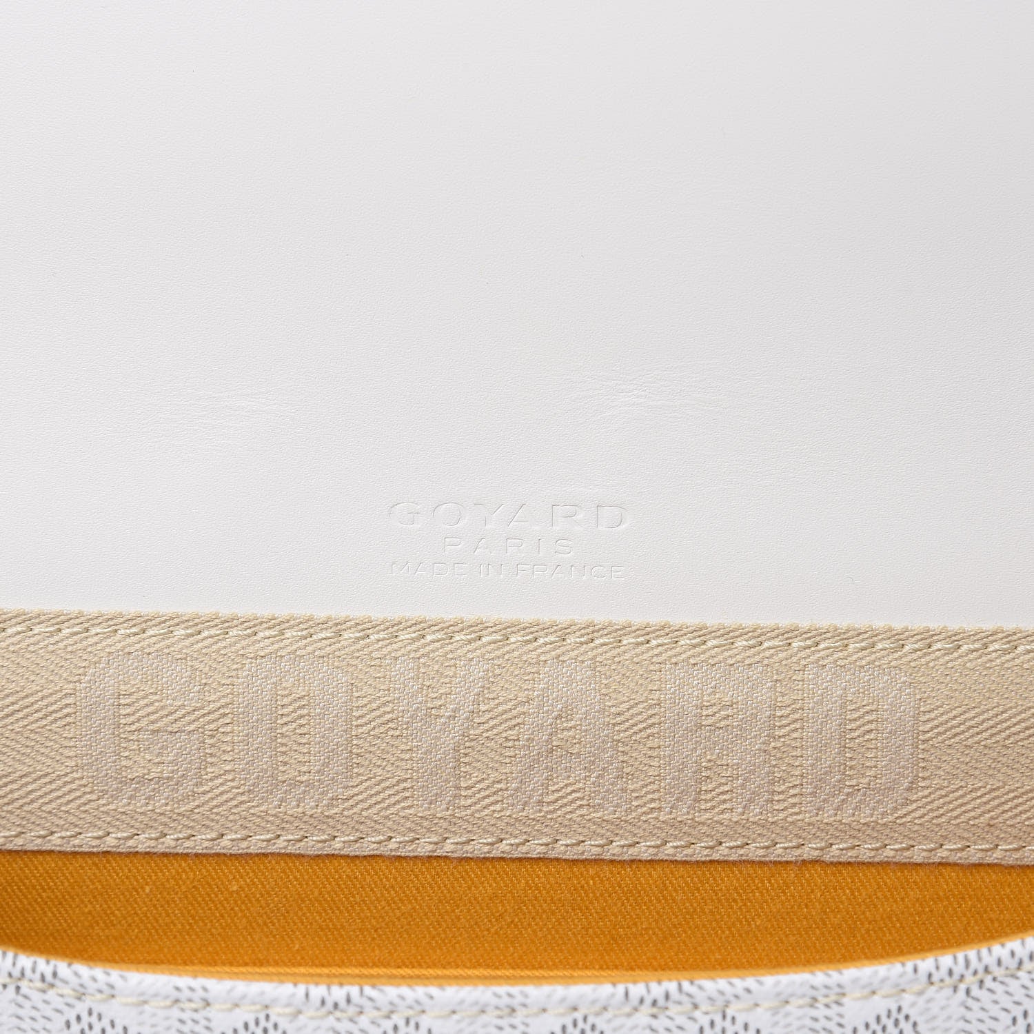 Goyard Goyardine Monte Carlo Bois Clutch White 6 of 10